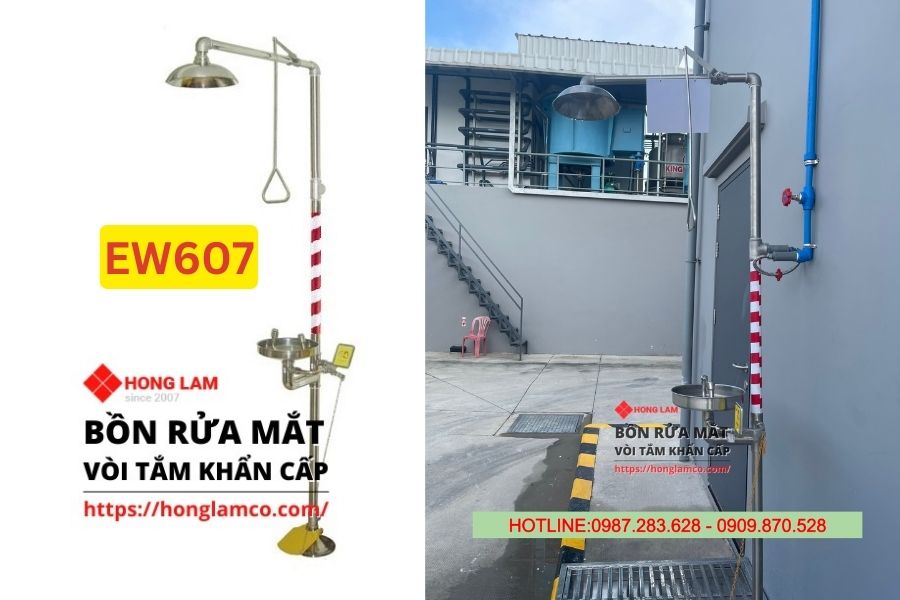 Hướng dẫn 5 bước sử dụng Bồn rửa mắt khẩn cấp EW607 hiệu quả