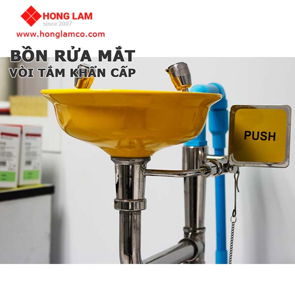 Lựa chọn Bồn rửa mắt khẩn cấp hay Bồn rửa mắt - mặt kết hợp?