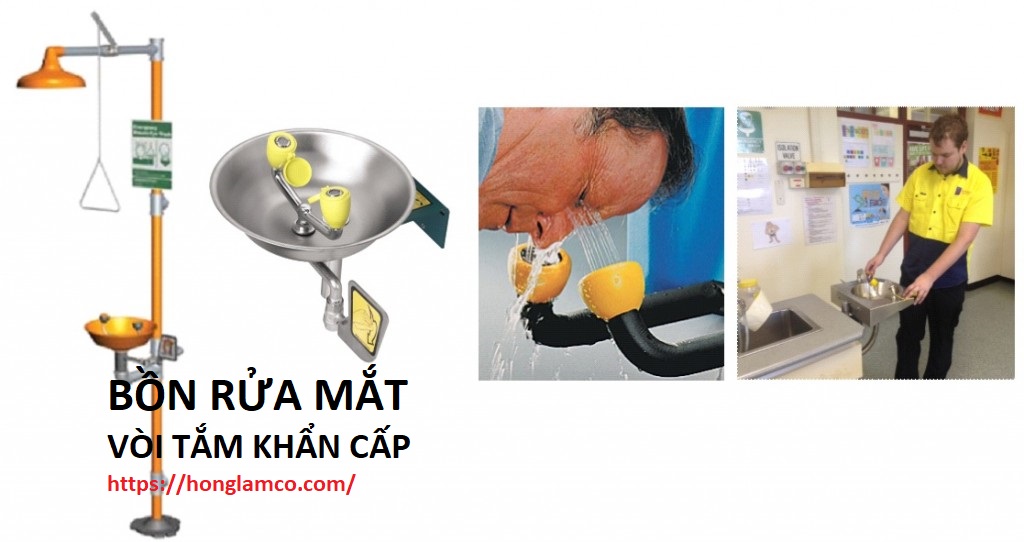 Trang bị cây rửa mắt khẩn cấp an toàn cho nơi làm việc