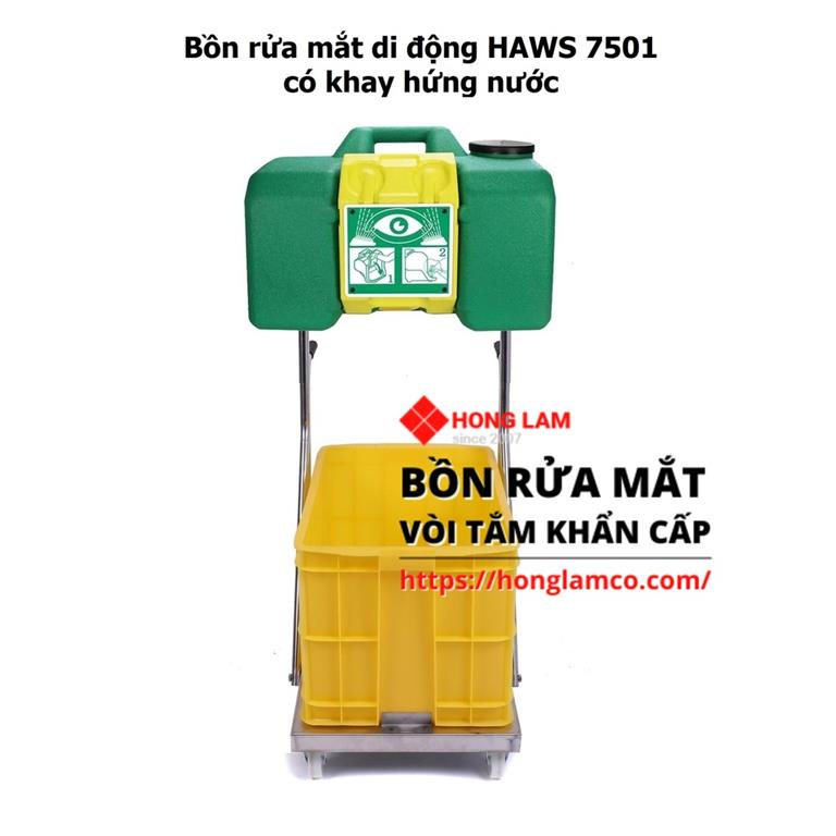 Hình ảnh Bồn Rửa Mắt Di Động Haws 7501 có khay hứng nước