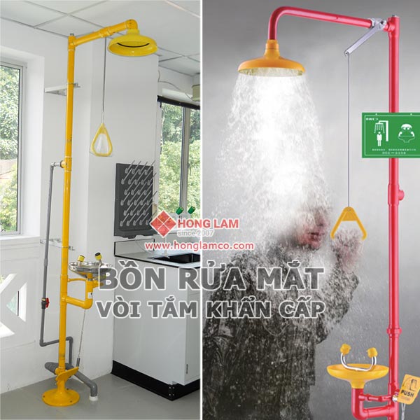 Lắp đặt Bồn rửa mắt khẩn cấp theo chuẩn y tế